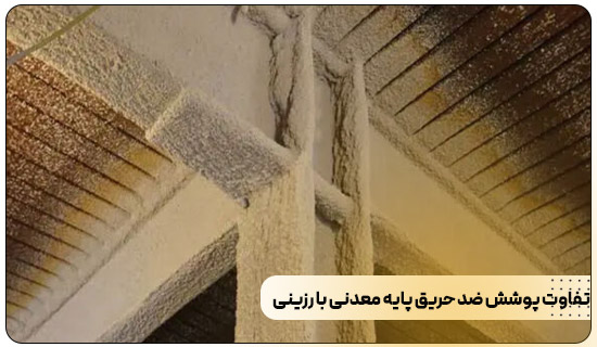 چه تفاوت پوشش ضد حریق پایه معدنی با رزینی